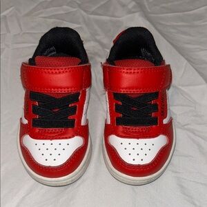 Skechers Kids Red and White Velcro Sneakers